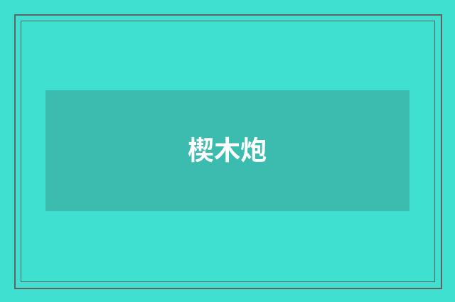 楔木炮