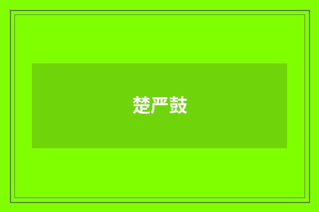 楚严鼓