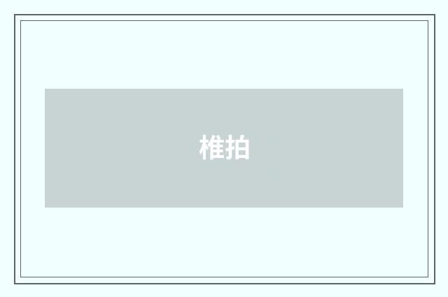 椎拍