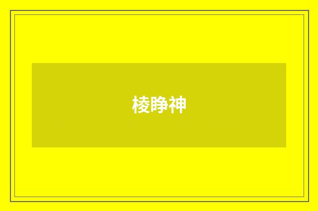 棱睁神
