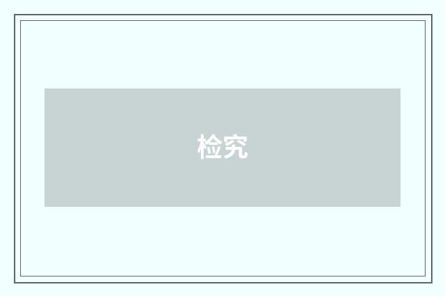 检究