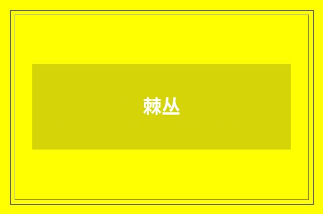 棘丛