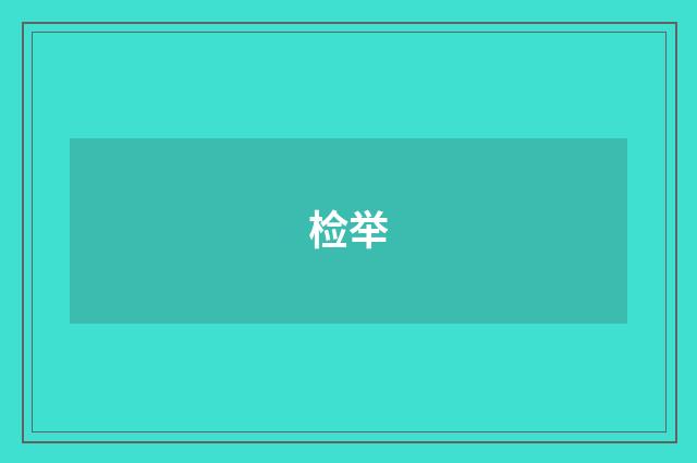 检举