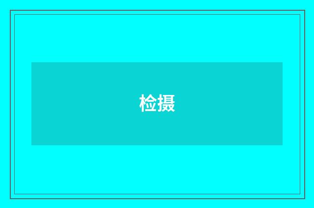 检摄