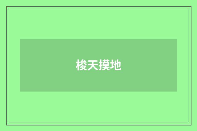 梭天摸地