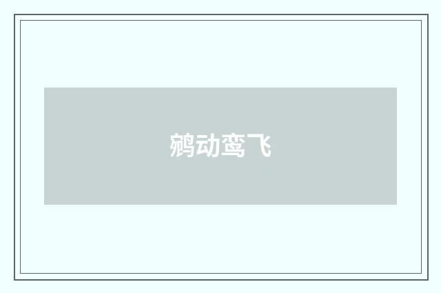鹓动鸾飞