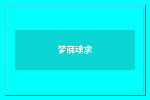 梦寐魂求