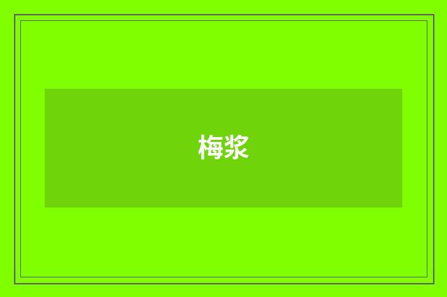 梅浆