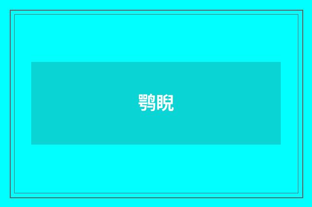 鹗睨