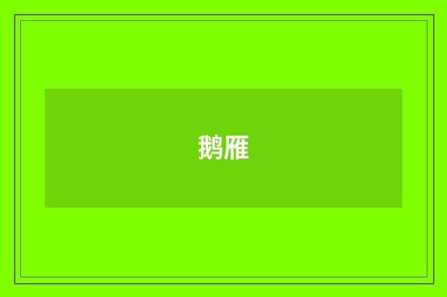 鹅雁