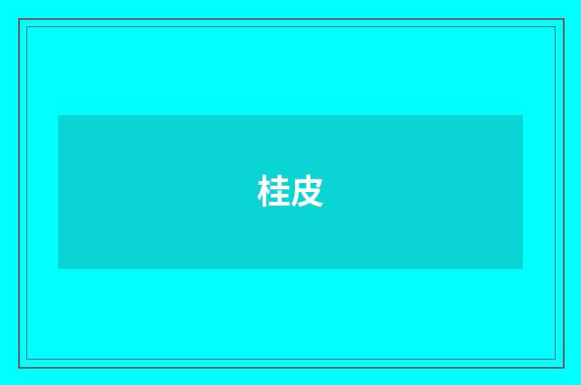 桂皮