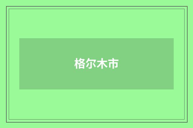 格尔木市