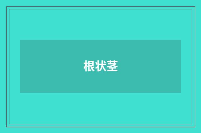 根状茎