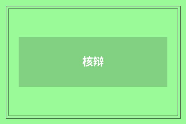 核辩