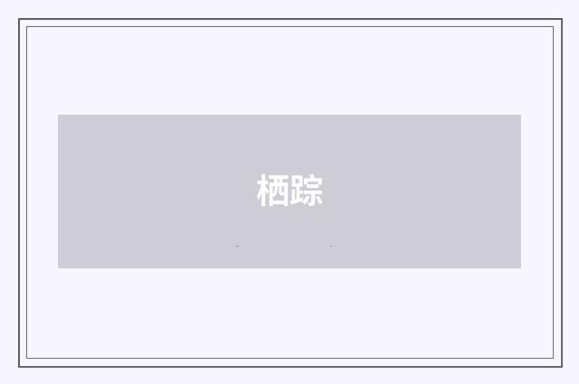 栖踪