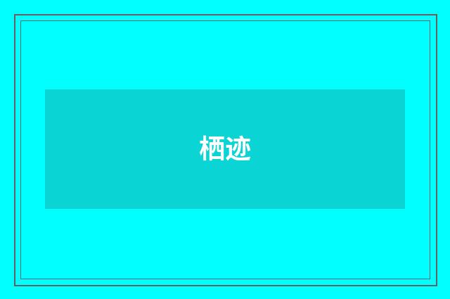 栖迹