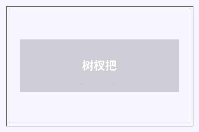 树杈把
