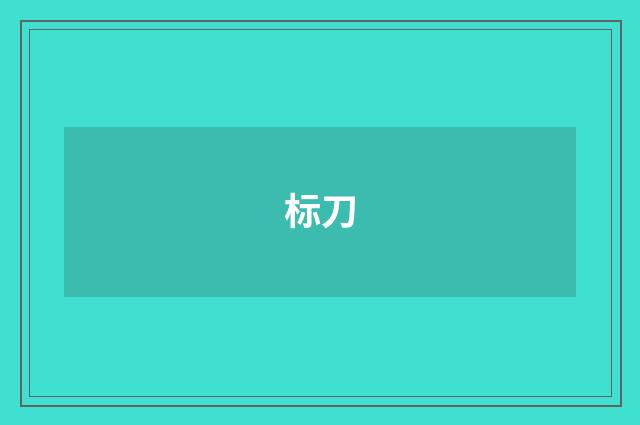 标刀