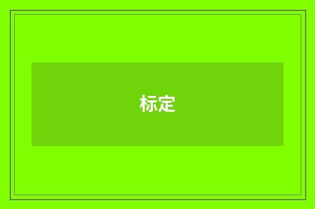 标定