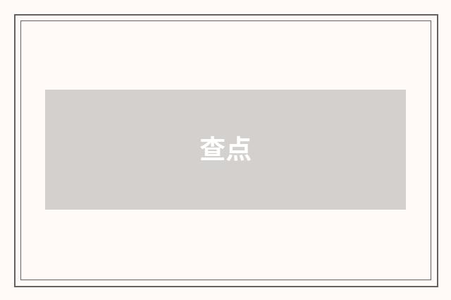 查点