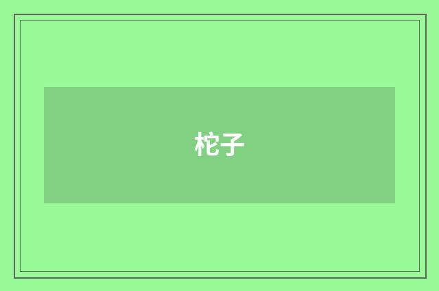 柁子