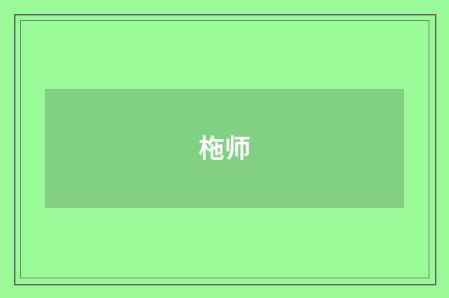 柂师