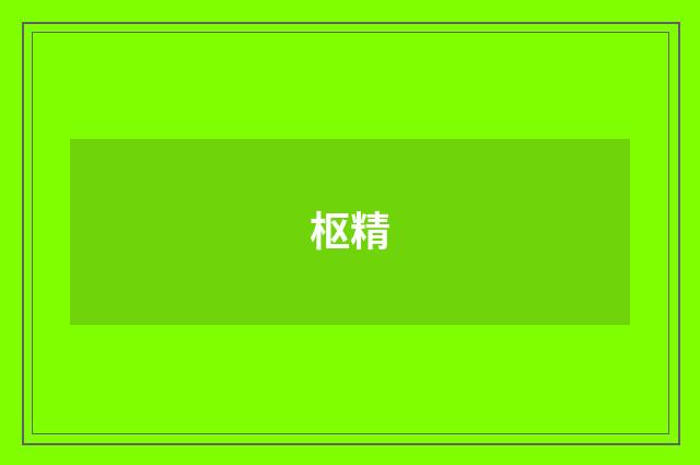 枢精
