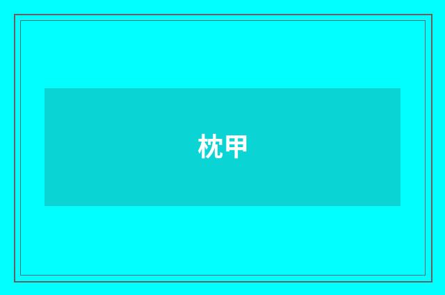 枕甲