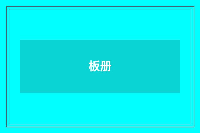 板册