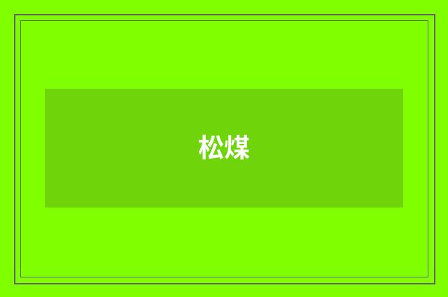 松煤