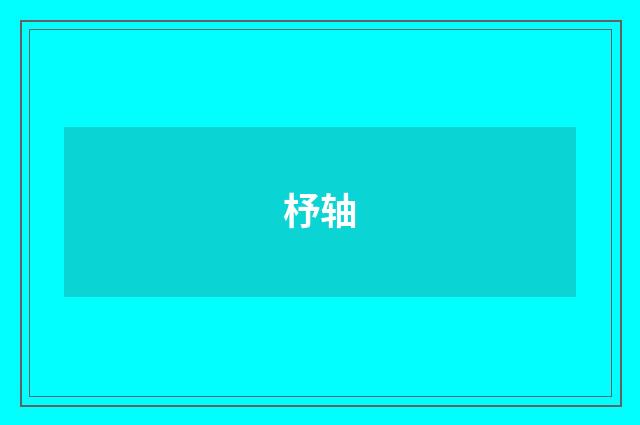 杼轴
