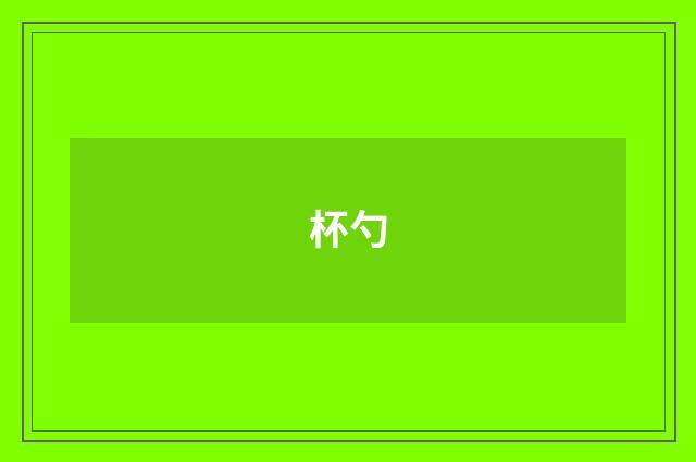 杯勺