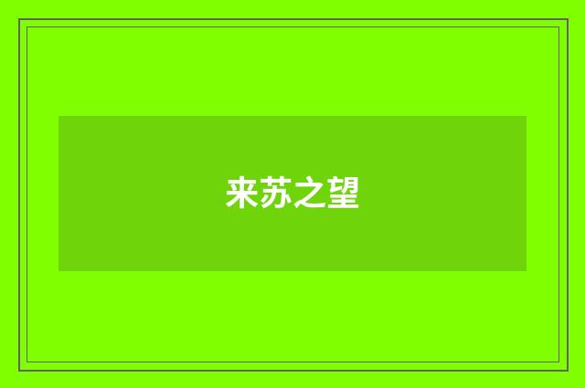 来苏之望