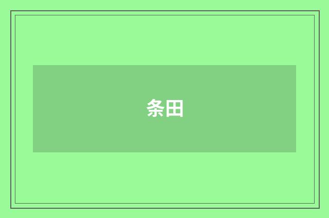 条田