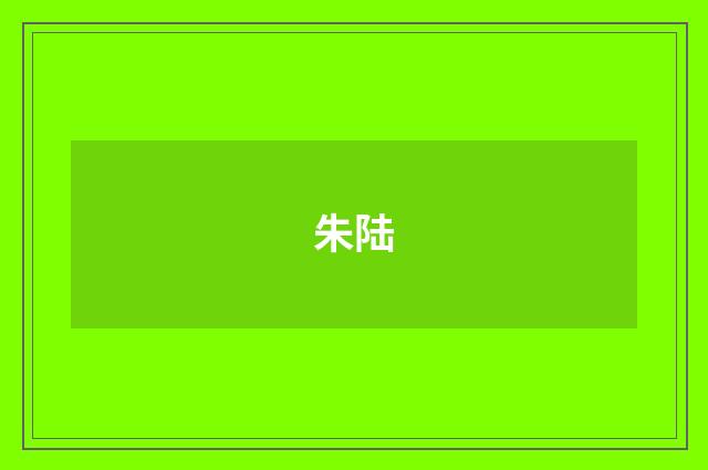 朱陆