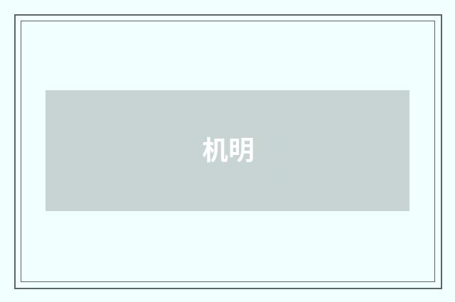 机明