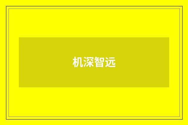 机深智远