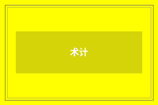 术计