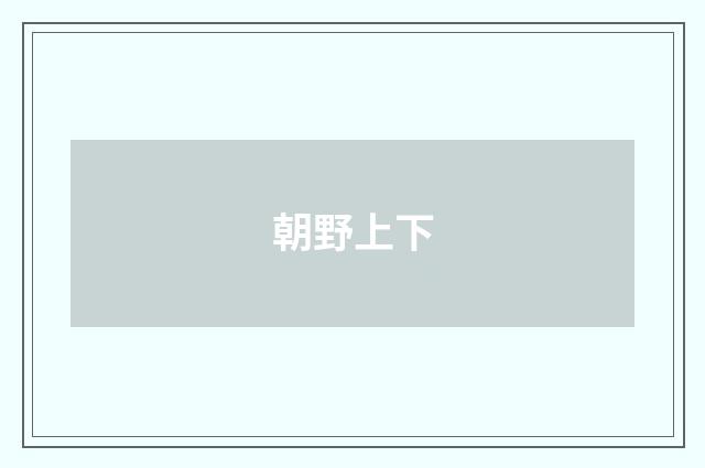 朝野上下