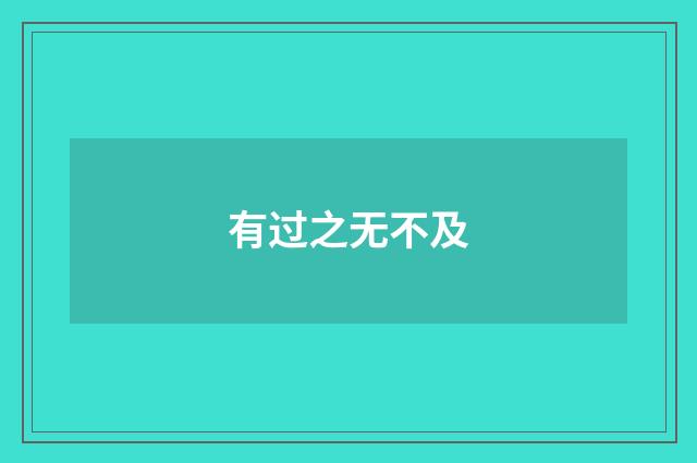 有过之无不及