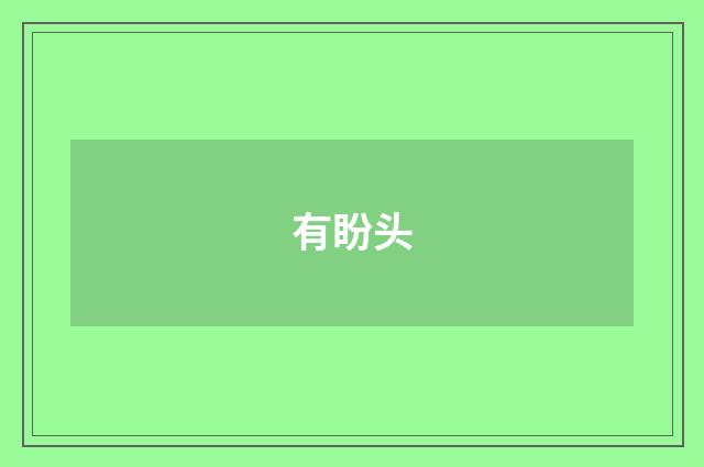 有盼头