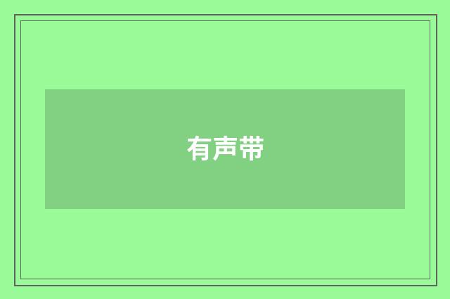 有声带