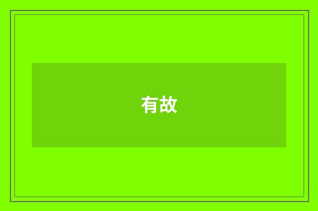 有故