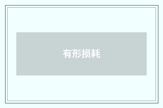 有形损耗