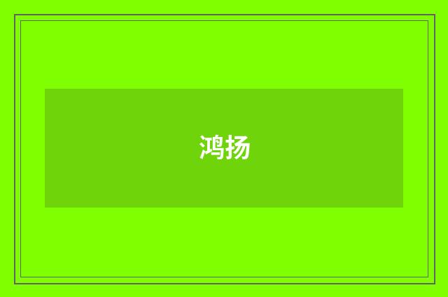 鸿扬