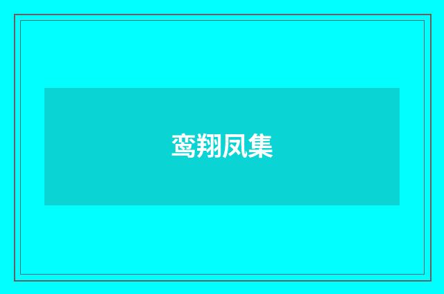 鸾翔凤集