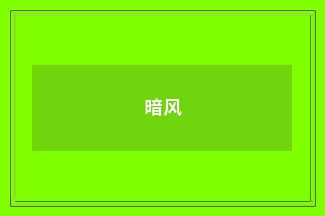 暗风