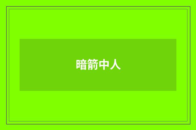 暗箭中人