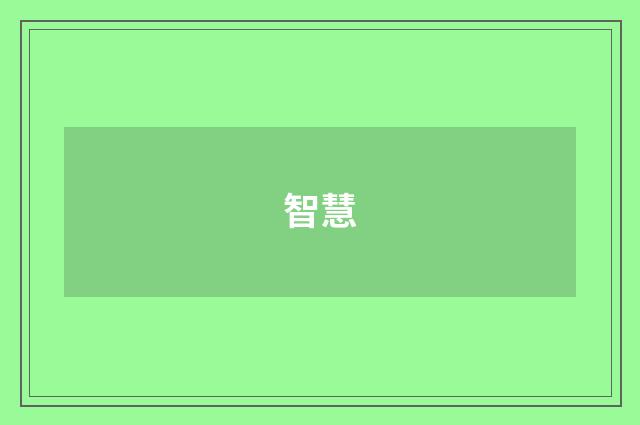 智慧