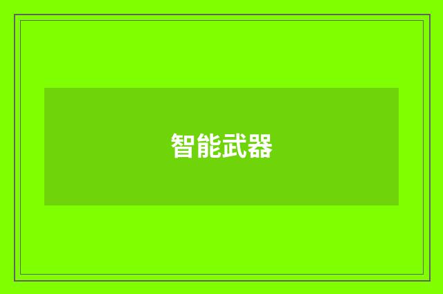 智能武器